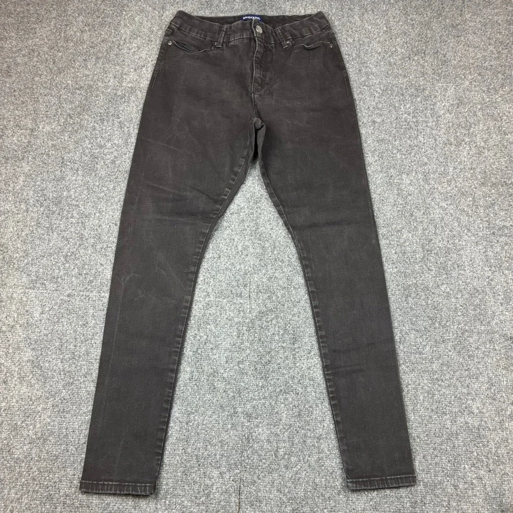 Bandolino Smooth Operator Skinny Jeans Womens 8‎ Faded Black Stretch Denim Pants